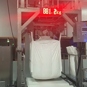 Hệ Thống Chiết Nạp Bao FIBC Hai Trạm Cho Đóng Gói Bột Glucose Và Bột Axit Amin Dùng Trong Thực Phẩm